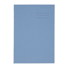 A4 Exercise Book 80 Page, 8mm Ruled With Margin, Light Blue - Pack of 50